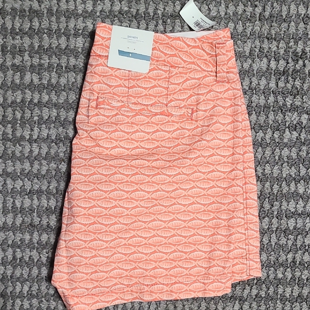 Old‎ Navy Orange Tropical Fish Shorts NWT Sz 8